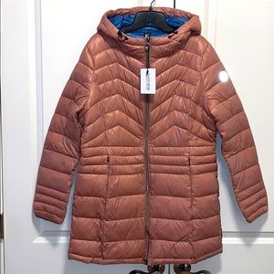 Noize Eden Dusty Pink Puffer Coat Size 